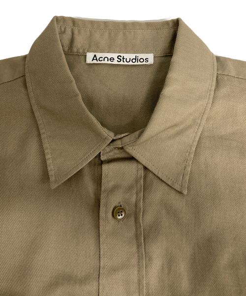 Acne studios（アクネ ストゥディオス）Acne studios (アクネ ストゥディオス) バックロゴシャツ ブラウン サイズ:48の古着・服飾アイテム