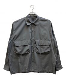 DAIWA PIER39（ダイワ ピア39）の古着「TECH SPORTS OPEN COLLAR SHIRT L/S」｜グレー