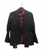 MIHARA YASUHIROミハラヤスヒロ）の古着「リネンテーラードジャケット」｜ブラック