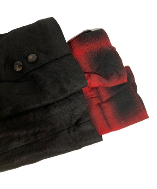 MIHARA YASUHIRO（ミハラヤスヒロ）MIHARA YASUHIRO (ミハラヤスヒロ) リネンテーラードジャケット ブラック サイズ:44の古着・服飾アイテム