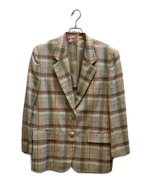 Burberry's（バーバリーズ）Burberry's (バーバリーズ) 金釦テーラードジャケット/FJA80-261 ベージュ サイズ:Lの古着・服飾アイテム