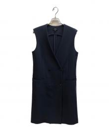 theory（セオリー）の古着「ロングジレ ベスト / 10-3102612」｜ネイビー