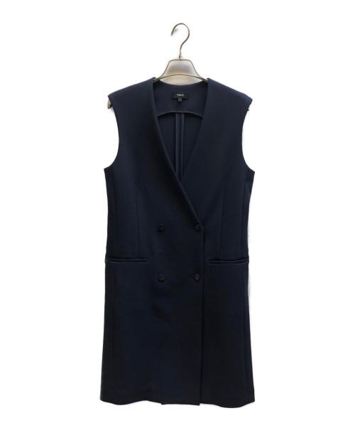 theory（セオリー）theory (セオリー) ロングジレ ベスト / 10-3102612 ネイビー サイズ:2の古着・服飾アイテム