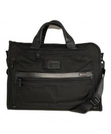 TUMI（トゥミ）の古着「スリム・デラックス・ポートフォリオ/ビジネスバッグ」｜ブラック