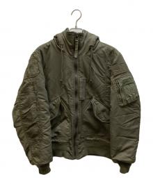 AVIREX（アヴィレックス）の古着「J-CWFSカスタムジャケット」｜カーキ