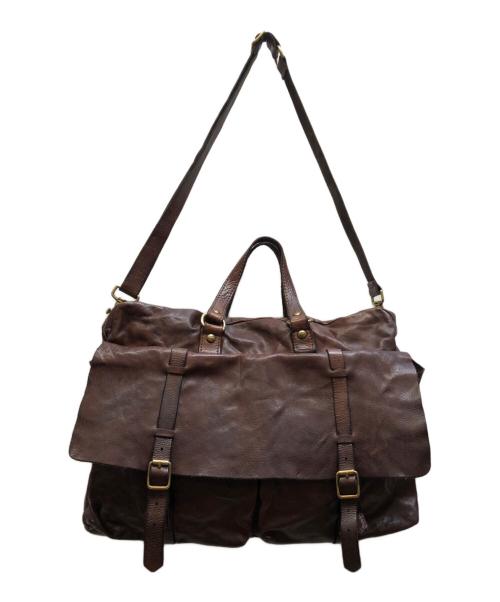 campomaggi（カンポマッジ）campomaggi (カンポマッジ) レザー2WAYバッグ ブラウンの古着・服飾アイテム