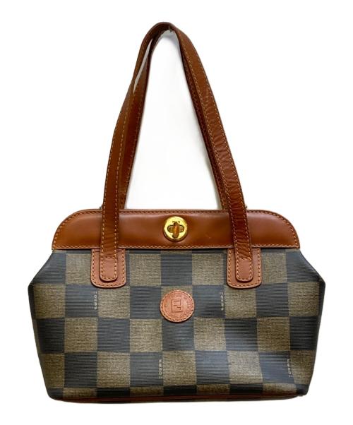 FENDI（フェンディ）FENDI (フェンディ) ペカン ハンドバッグ ブラウンの古着・服飾アイテム