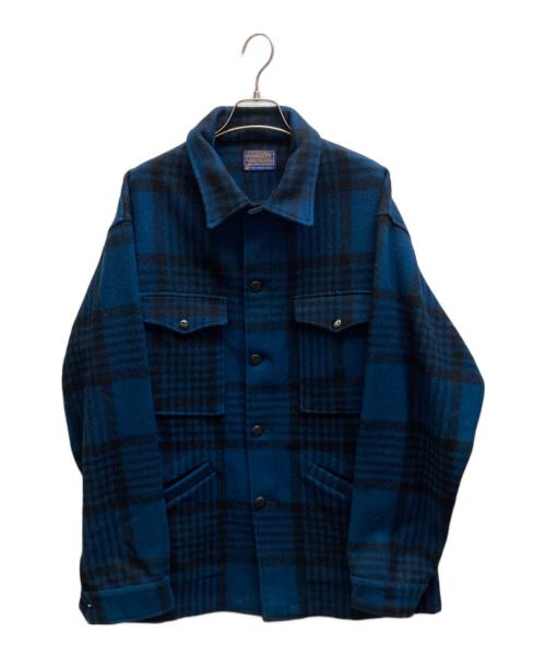 PENDLETON（ペンドルトン）PENDLETON (ペンドルトン) 70'sウールシャツジャケット ネイビー サイズ:Lの古着・服飾アイテム