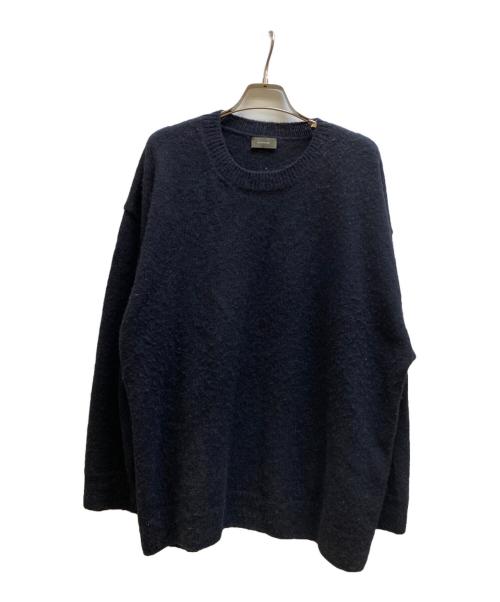 wirrow（ウィロウ）WIRROW (ウィロウ) Alpaca wool wide knit pullover ブラック サイズ:2の古着・服飾アイテム