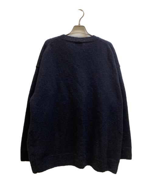 wirrow（ウィロウ）WIRROW (ウィロウ) Alpaca wool wide knit pullover ブラック サイズ:2の古着・服飾アイテム