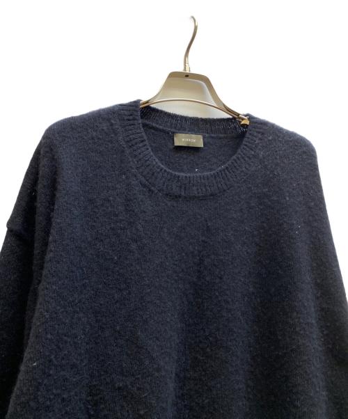 wirrow（ウィロウ）WIRROW (ウィロウ) Alpaca wool wide knit pullover ブラック サイズ:2の古着・服飾アイテム