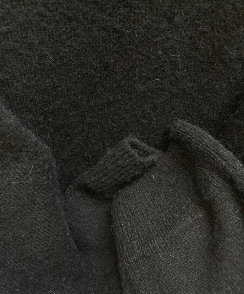 wirrow（ウィロウ）WIRROW (ウィロウ) Alpaca wool wide knit pullover ブラック サイズ:2の古着・服飾アイテム