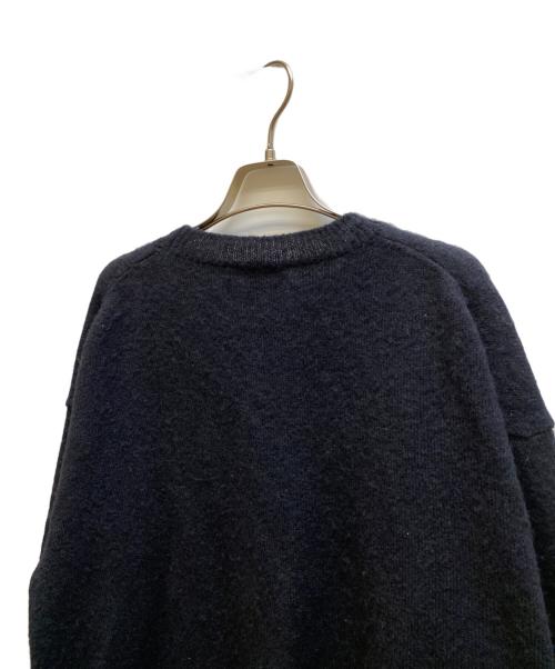wirrow（ウィロウ）WIRROW (ウィロウ) Alpaca wool wide knit pullover ブラック サイズ:2の古着・服飾アイテム