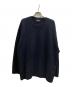 WIRROW（ウィロウ）の古着「Alpaca wool wide knit pullover」｜ブラック