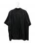 COMOLI (コモリ) ウールシルク半袖オープンカラーシャツ ブラック サイズ:2：25000円
