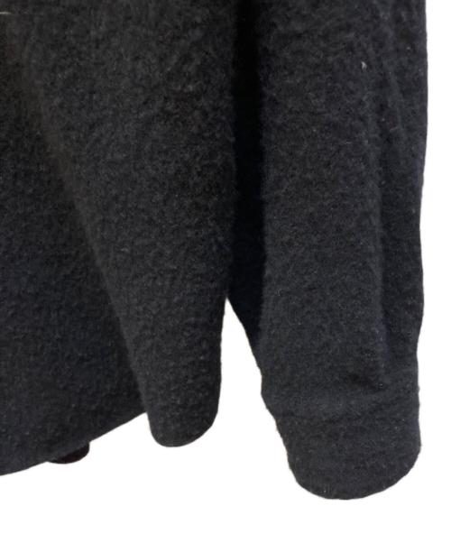 COMOLI（コモリ）COMOLI (コモリ) 縮絨ウールハーフジップシャツ ブラック サイズ:3の古着・服飾アイテム