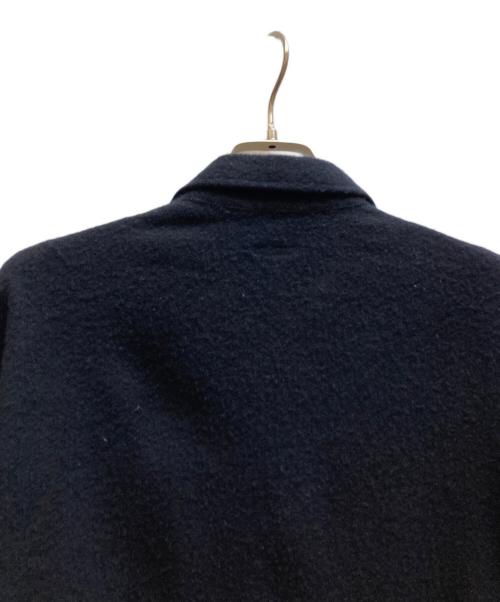 COMOLI（コモリ）COMOLI (コモリ) 縮絨ウールハーフジップシャツ ブラック サイズ:3の古着・服飾アイテム