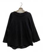 COMOLIコモリ）の古着「コットンジャージ ベースボールTシャツ」｜ブラック