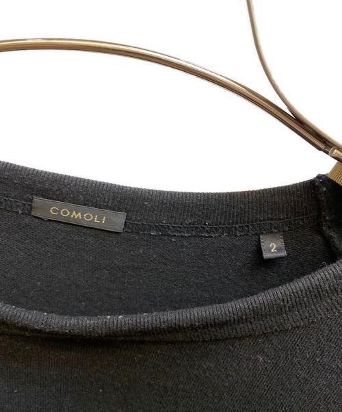 COMOLI（コモリ）COMOLI (コモリ) コットンジャージ ベースボールTシャツ ブラック サイズ:2の古着・服飾アイテム