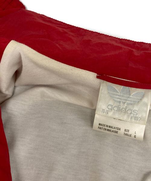 adidas（アディダス）adidas (アディダス) ナイロンジャケット ブラック×レッド サイズ:Lの古着・服飾アイテム