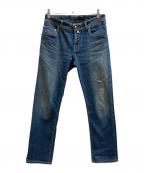 JACOB COHENヤコブコーエン）の古着「ハラコパッチデニムパンツ/J622」｜インディゴ