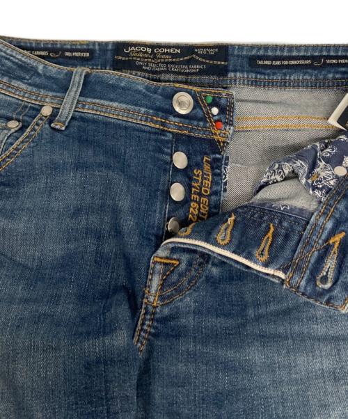 JACOB COHEN（ヤコブコーエン）JACOB COHEN (ヤコブコーエン) ハラコパッチデニムパンツ/J622 インディゴ サイズ:76㎝（W30）の古着・服飾アイテム