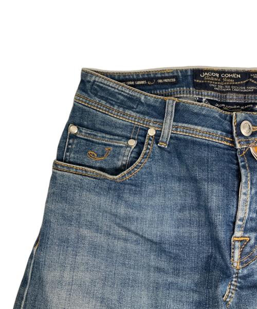 JACOB COHEN（ヤコブコーエン）JACOB COHEN (ヤコブコーエン) ハラコパッチデニムパンツ/J622 インディゴ サイズ:76㎝（W30）の古着・服飾アイテム