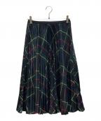 POLO RALPH LAURENポロ・ラルフローレン）の古着「チェック柄プリーツスカート」｜グリーン
