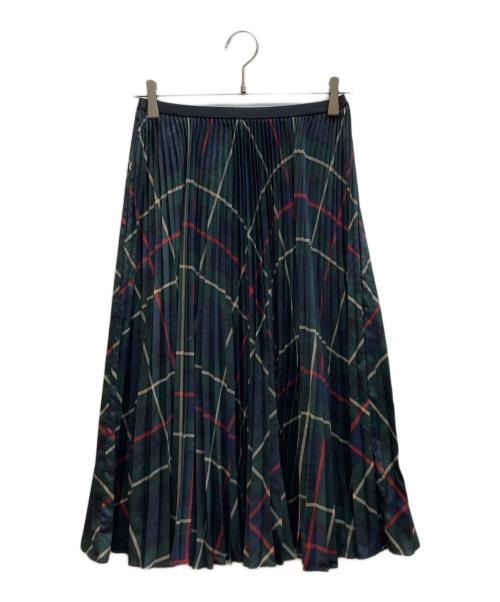 POLO RALPH LAUREN（ポロ・ラルフローレン）POLO RALPH LAUREN (ポロ・ラルフローレン) チェック柄プリーツスカート グリーン サイズ:XSの古着・服飾アイテム