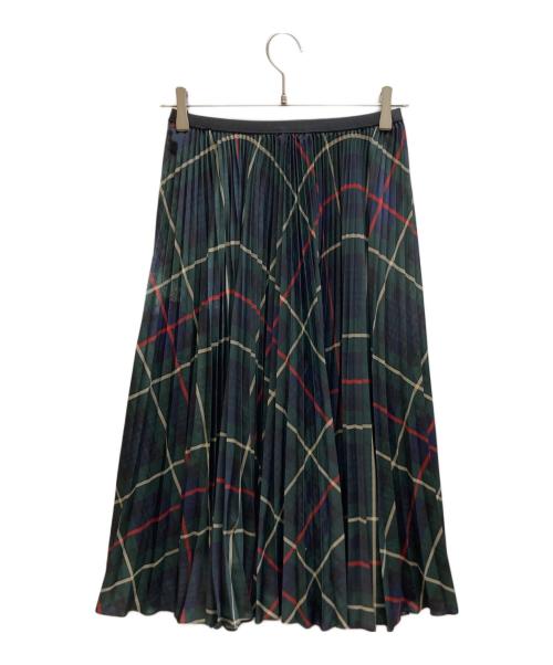 POLO RALPH LAUREN（ポロ・ラルフローレン）POLO RALPH LAUREN (ポロ・ラルフローレン) チェック柄プリーツスカート グリーン サイズ:XSの古着・服飾アイテム