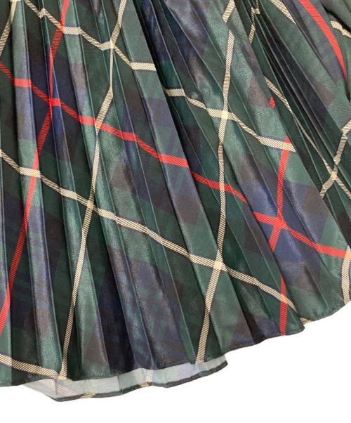 POLO RALPH LAUREN（ポロ・ラルフローレン）POLO RALPH LAUREN (ポロ・ラルフローレン) チェック柄プリーツスカート グリーン サイズ:XSの古着・服飾アイテム