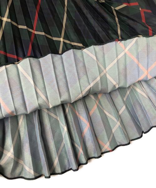 POLO RALPH LAUREN（ポロ・ラルフローレン）POLO RALPH LAUREN (ポロ・ラルフローレン) チェック柄プリーツスカート グリーン サイズ:XSの古着・服飾アイテム