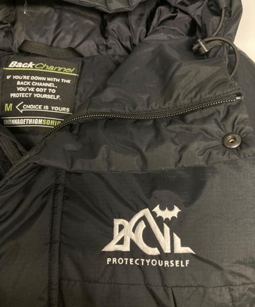 BACK CHANNEL（バックチャンネル）BACK CHANNEL (バックチャンネル) NANGA (ナンガ) ダウンジャケット/2323056/HOODED DOWN JACKET ブラック サイズ:Mの古着・服飾アイテム