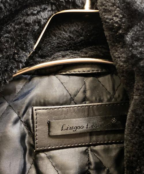 Liugoo Leathers（リューグーレザーズ）LIUGOO LEATHERS (リューグーレザーズ) 襟ボアレザージャケット ブラック サイズ:Ｓの古着・服飾アイテム