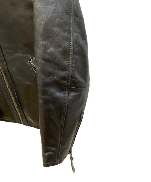Liugoo Leathers（リューグーレザーズ）LIUGOO LEATHERS (リューグーレザーズ) 襟ボアレザージャケット ブラック サイズ:Ｓの古着・服飾アイテム