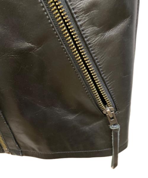 Liugoo Leathers（リューグーレザーズ）LIUGOO LEATHERS (リューグーレザーズ) 襟ボアレザージャケット ブラック サイズ:Ｓの古着・服飾アイテム