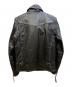 LIUGOO LEATHERS (リューグーレザーズ) 襟ボアレザージャケット ブラック サイズ:Ｓ：15000円