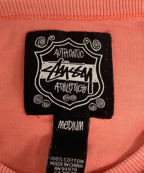 stussy（ステューシー）stussy (ステューシー) ATHLETICS クラウンロゴスウェット ピンク サイズ:Mの古着・服飾アイテム