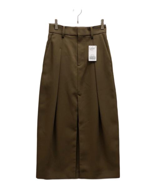 R’IAM-PLAGE（リアムプラージュ）R’IAM-PLAGE (リアムプラージュ) ボリュームスカート ブラウン サイズ:34 未使用品の古着・服飾アイテム