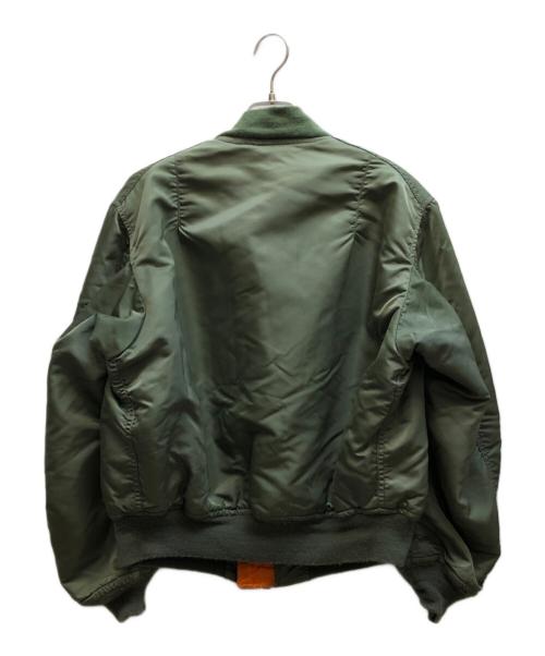ALPHA（アルファ）ALPHA (アルファ) MA-1ジャケット グリーン サイズ:LARGEの古着・服飾アイテム