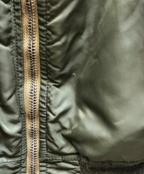 ALPHA（アルファ）ALPHA (アルファ) MA-1ジャケット グリーン サイズ:LARGEの古着・服飾アイテム