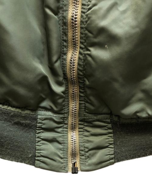 ALPHA（アルファ）ALPHA (アルファ) MA-1ジャケット グリーン サイズ:LARGEの古着・服飾アイテム