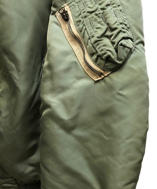ALPHA（アルファ）ALPHA (アルファ) MA-1ジャケット グリーン サイズ:LARGEの古着・服飾アイテム