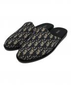 Diorディオール）の古着「オブリーク柄ミュール」｜ブラック