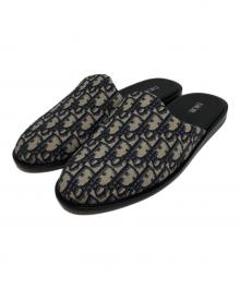 Dior（ディオール）の古着「オブリーク柄ミュール」｜ブラック