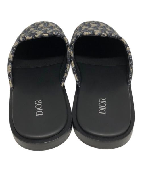 Dior（ディオール）DIOR (ディオール) オブリーク柄ミュール ブラック サイズ:42の古着・服飾アイテム