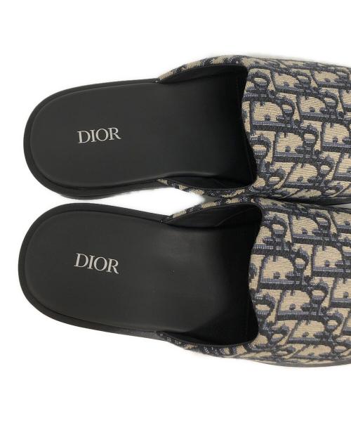 Dior（ディオール）DIOR (ディオール) オブリーク柄ミュール ブラック サイズ:42の古着・服飾アイテム
