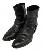 Saint Laurent Parisサンローランパリ）の古着「Wyatt Harness Ring Bootブーツ/379755」｜ブラック