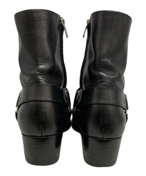 Saint Laurent Paris（サンローランパリ）Saint Laurent Paris (サンローランパリ) Wyatt Harness Ring Bootブーツ/379755 ブラック サイズ:41の古着・服飾アイテム