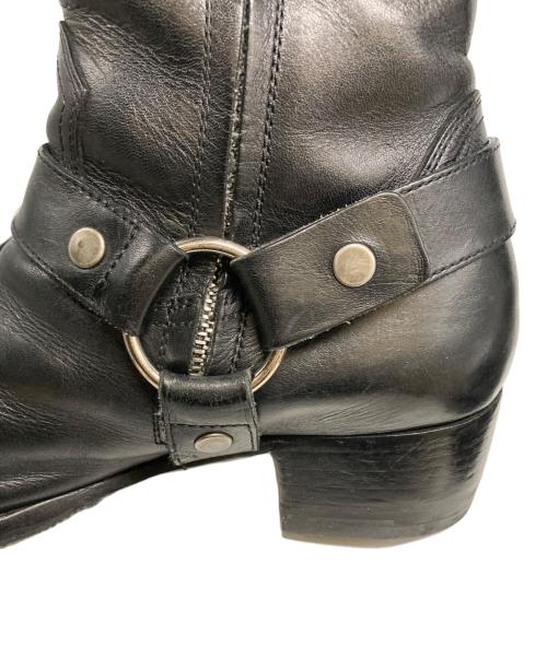 Saint Laurent Paris（サンローランパリ）Saint Laurent Paris (サンローランパリ) Wyatt Harness Ring Bootブーツ/379755 ブラック サイズ:41の古着・服飾アイテム
